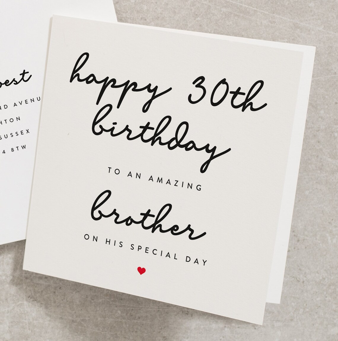 Alles Gute zum 30. Geburtstag zu einem erstaunlichen Bruder an Etsy
