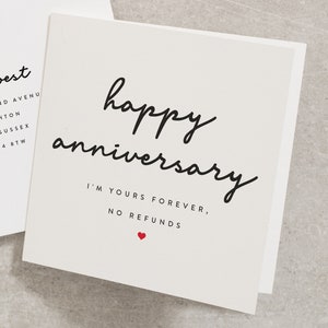 Husband Anniversary Card, Boyfriend Anniversary Card, Fun Anniversary Card, Girlfriend Anniversary Card, Cute Anniversary Card AN020