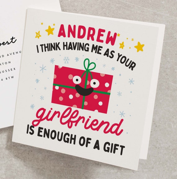 Yobent Boyfriend Gifts Card for Christmas Valentines Birthday, I