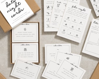 Valentinstag Geschenk für Freund, Date Night Karten Box-Spiel, Valentinstag Geschenkidee für Sie oder Ihn, Hochzeit oder Jahrestag Paargeschenk