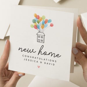 Personalised Congratulations On Your New Home Card, Housewarming Card, First Home Card, Moving Day Card, New House Card, Moving In Gifts