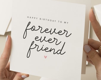 Best Friend Birthday Card, Bestie Birthday Card, Best Friend Card, Birthday Card, Birthday Card For Friend, Forever Friend