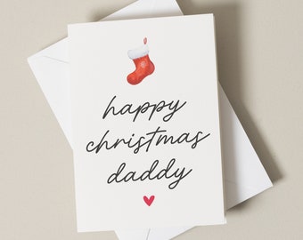 Daddy Christmas Card, Best Dad Christmas Card, Christmas Card, Dad Gift, Xmas Card Dad, Christmas Card For Daddy, Christmas Card Dad