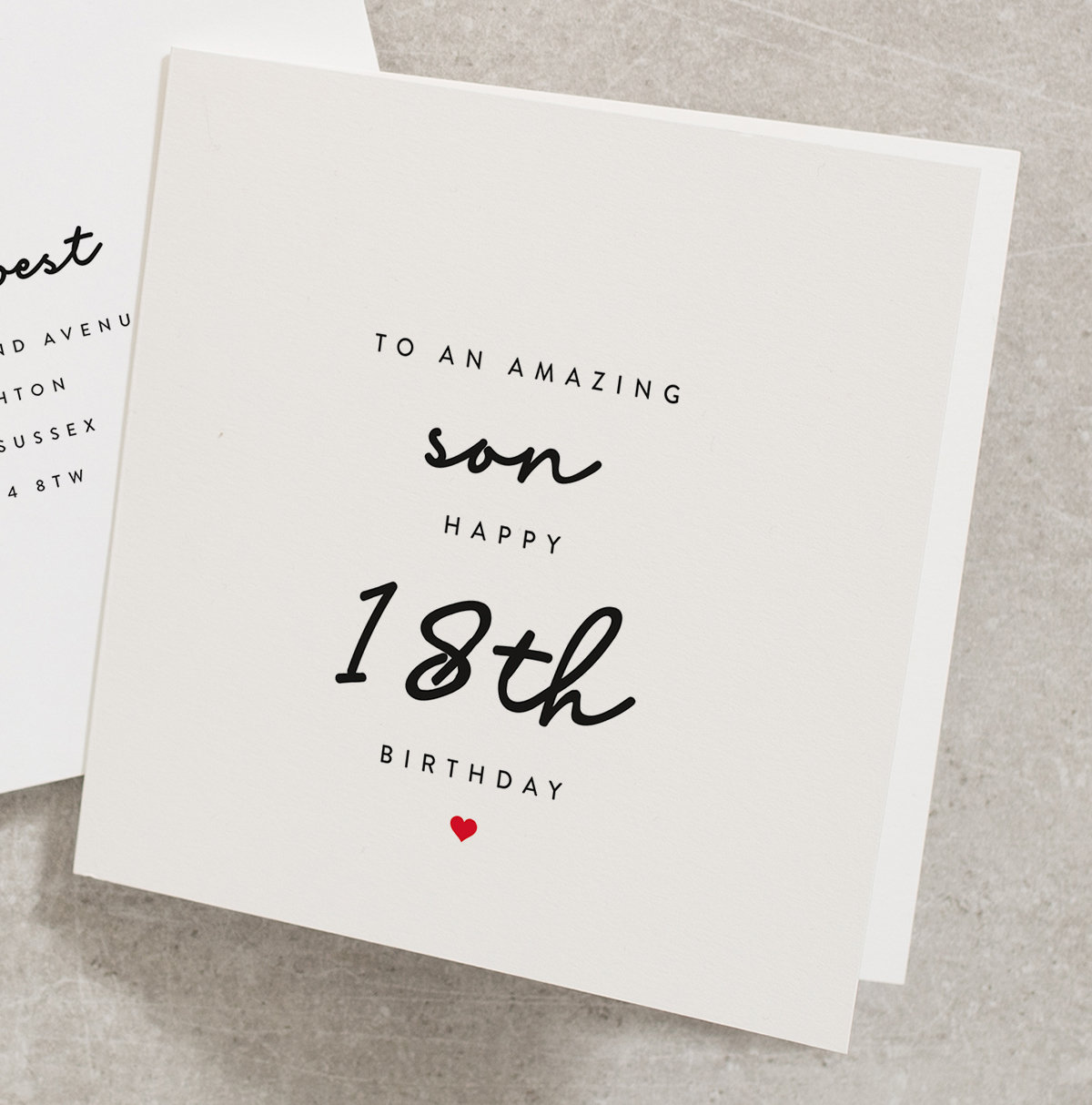18th Birthday Card Son To An Amazing Son Happy 18th Birthday | Etsy