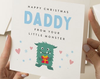 Christmas Card For Dad, Dad Christmas Card, Simple Christmas Card To Daddy, Amazing Dad Card, Xmas Card New Dad, Love You Dad