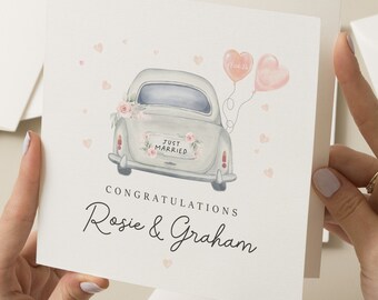 Wedding Day Card, On Your Wedding Day Card, Congratulations Wedding Card, Happy Wedding Day Card, Wedding Car, Wedding Gift Card