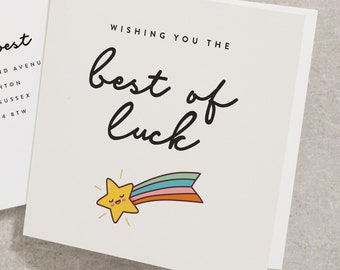 religious best wishes for new job Wishing You The Best Of Luck Card, Best of Luck On Your Interview Card, New Job Good Luck Card, Good Luck On Your Exams Card GL004