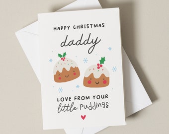 Daddy Christmas Card, Dad Christmas Card, Christmas Card For Daddy, Christmas Card For Daddy, Christmas Card Dad