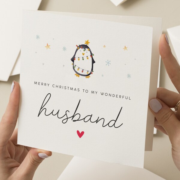 Husband Christmas Card, Christmas Card For Husband, Christmas Gift Husband, Boyfriend Christmas Card, Man Christmas Card