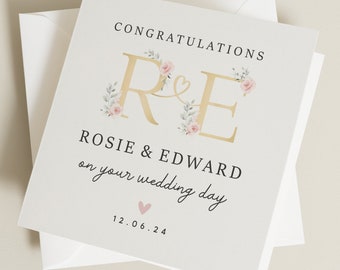 Wedding Day Card, On Your Wedding Day Card, Congratulations Wedding Card, On Your Wedding Day, Happy Wedding Day Card, Wedding Gift Card