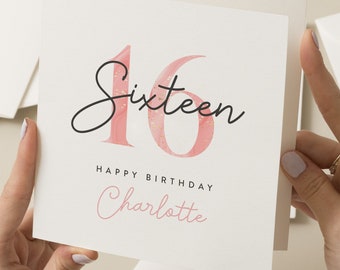 Personalised 16th Birthday Card for Granddaughter, Granddaughter 16th ...