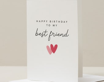 Birthday Card For Best Friend, Card for Birthday Girl, Boyfriend Birthday Card, Card For Her, Card For Sister, Birthday Gift For Bestie