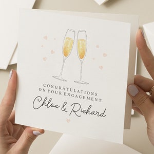 Engagement Congratulations Card, Personalised Card For Engagement, Congratulations On Your Engagement Card, The Big Day Card
