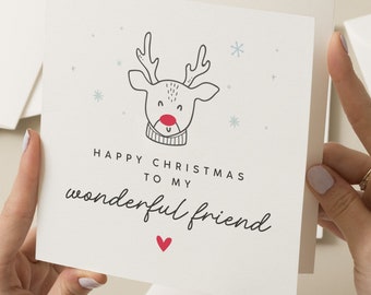 Christmas Card For Friend, Friend Christmas Card, Special Friend Christmas Card, Friends Christmas Card, Merry Christmas Friends Card