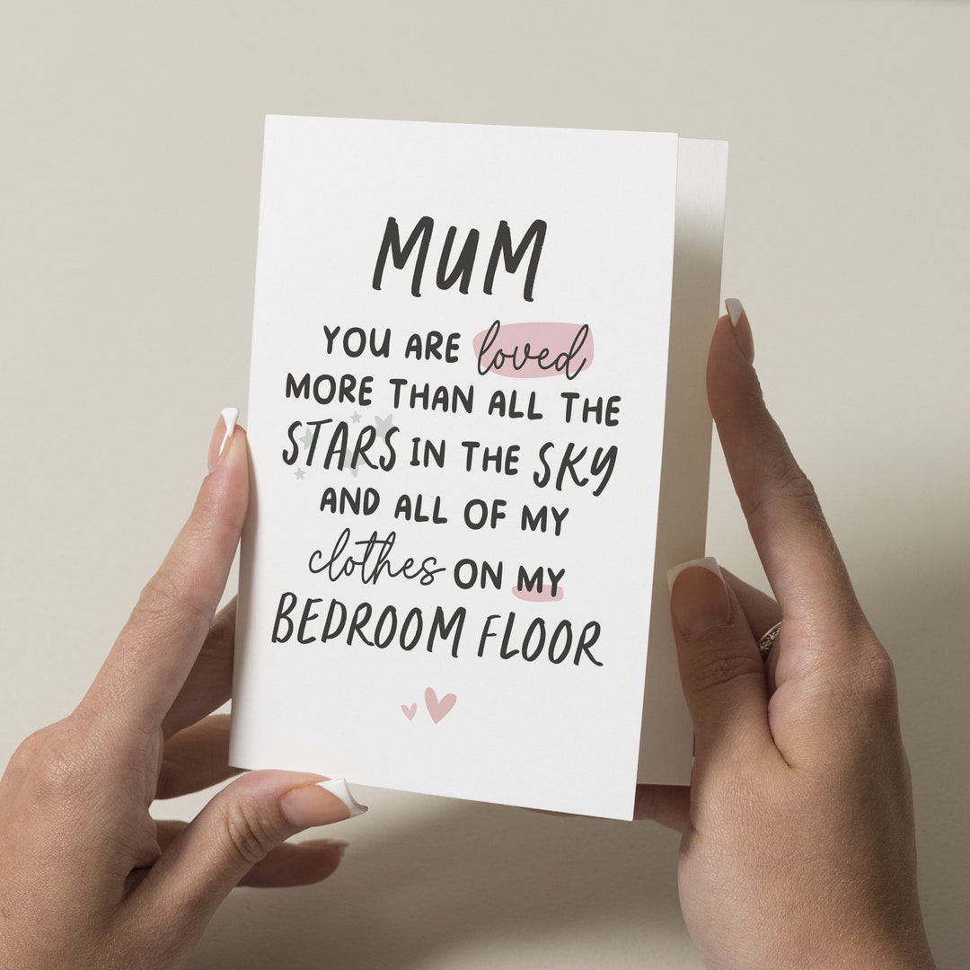 Funny Brthday Card For Mom, Joke Mothers Day Card, Funny Card For Mum