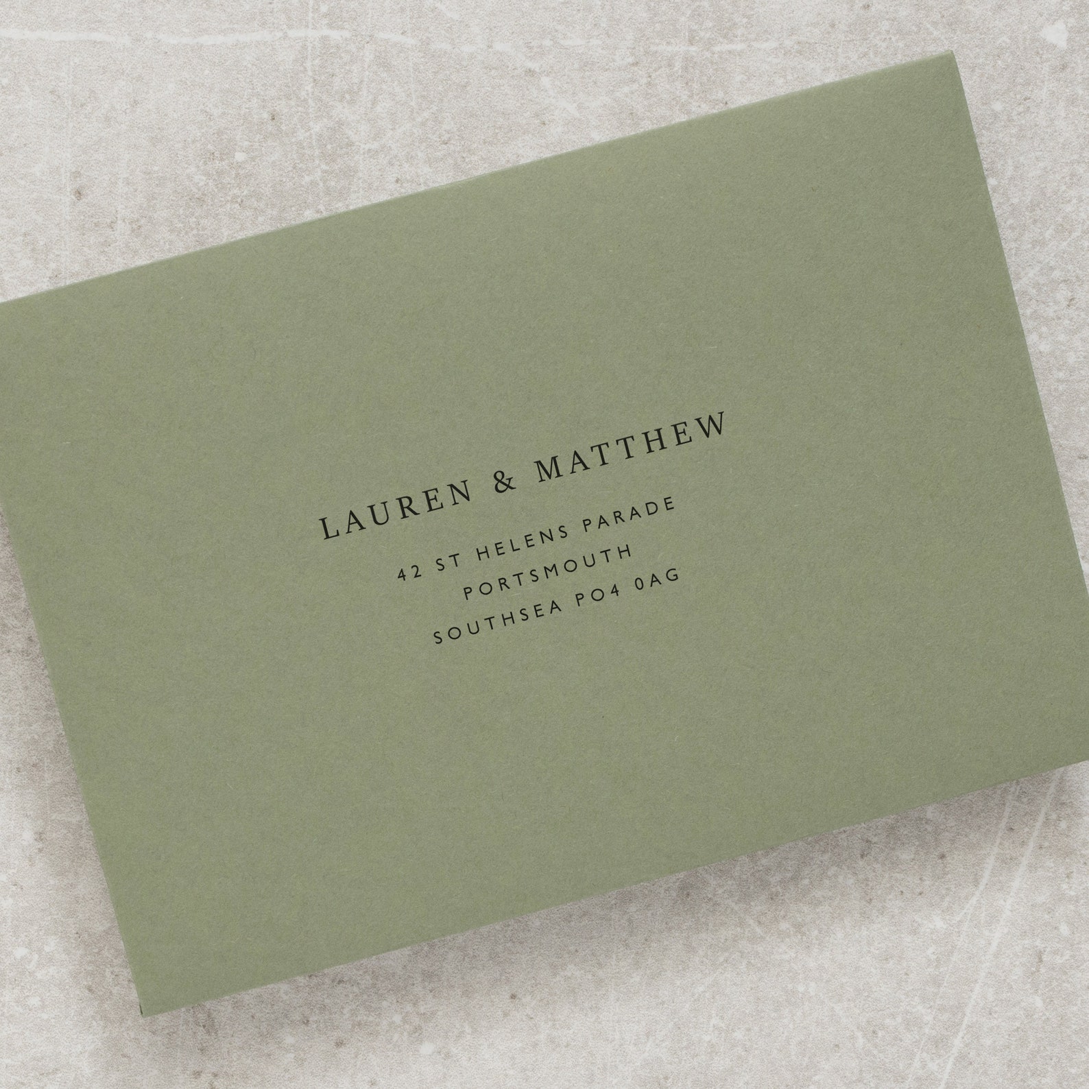 Printed Sage Green Envelopes C6 5x7 or C5 Invitation or RSVP Etsy