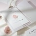 Blush Wedding Invitation Suite, Vellum Wedding Invitations Set with Pink Envelopes & RSVP, Modern Wedding Invite Bundle 'Chelsea' SAMPLE 