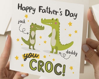 You Croc Dad, Pun Father's Day Card, Funny Fathers Day Gift, Dad Card For Fathers Day, Card For Dad, Funny Dad Card, Happy Fathers Day Dad