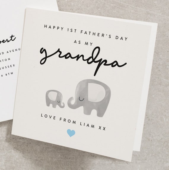 To Grandpa Fathers day card 
