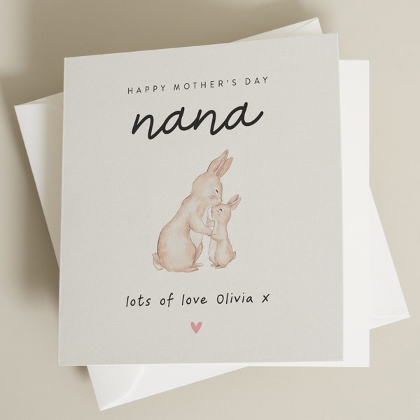 Nana Mothers Day Card, Personalised Mothers Day Card For Nana, Grandmothers Mothers Day Card, Mothers Day Card For Grandma, Mothers Day Card