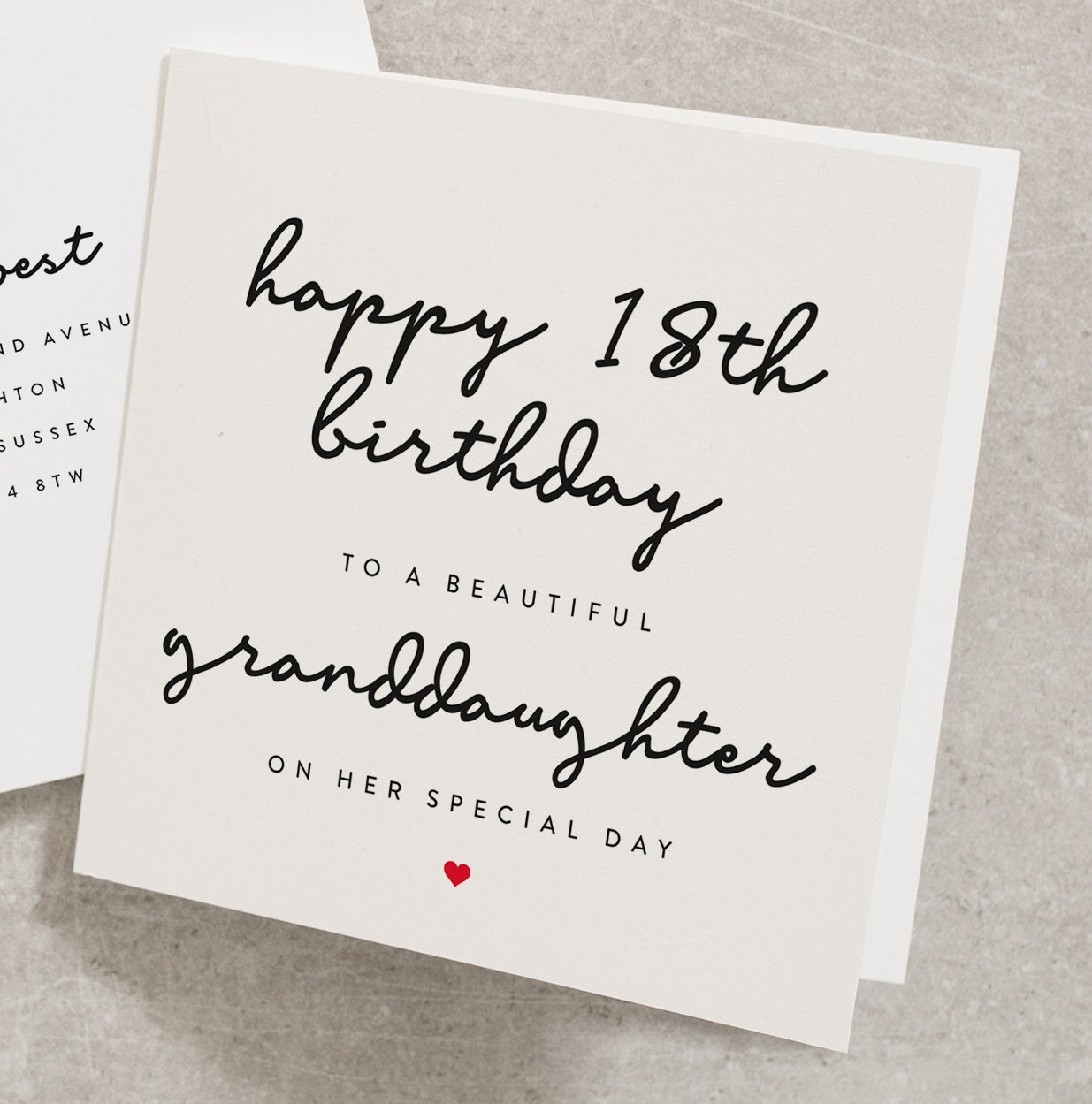 Enkelin 18. Geburtstagskarte glücklich 18. Geburtstag zu  Etsy