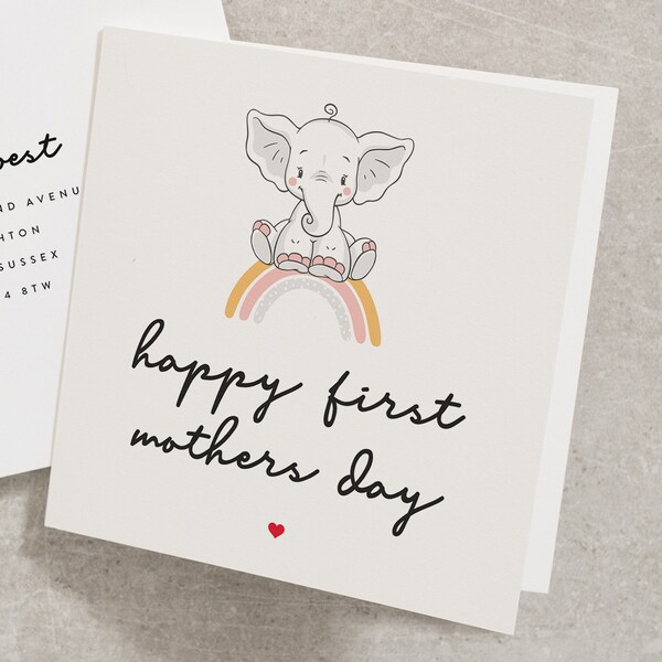 Happy First Mothers Day Card, Mothers Day Card For Mummy, 1st Mothers Day Card, Cute First Mothers Day Card, Happy Mothers Day Card MD109