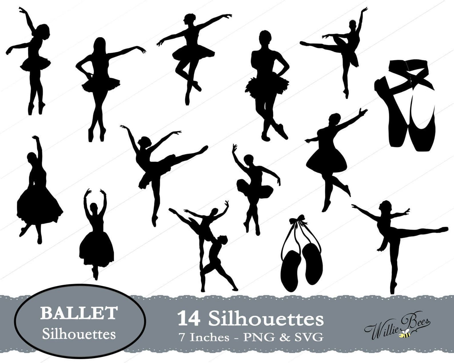 ballet silhouette clip art, ballet dancers svg, danseur clipart, danseuse performing art, ballerina dancers, ballet shoes, insta
