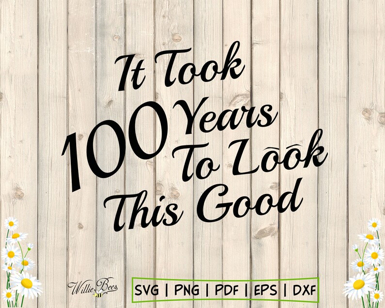 Download Milestone Birthday SVG 100 Years Old Birthday Gift SVG Big | Etsy