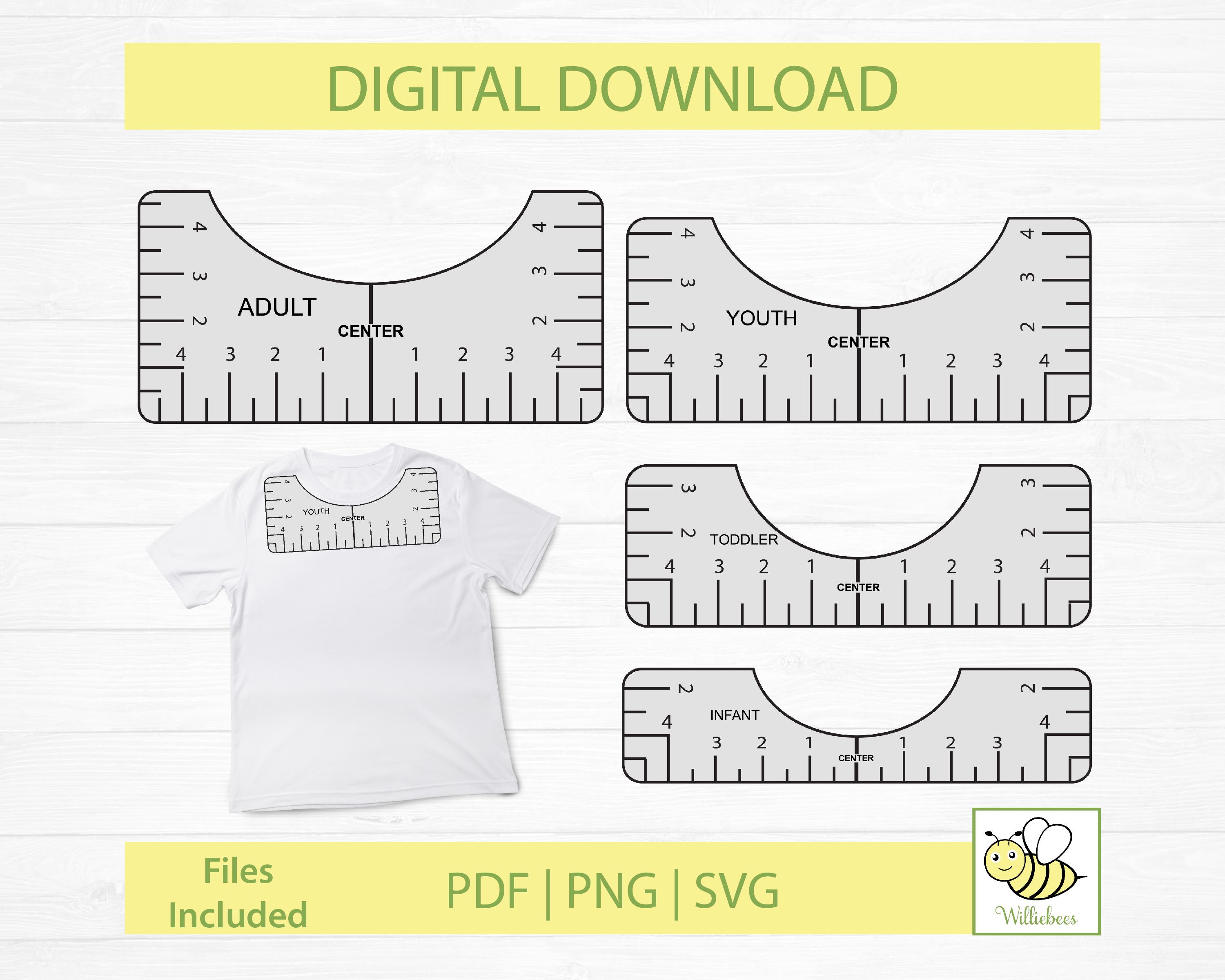 Medidas para estampar las playeras svg México