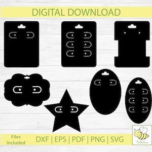 Ohrring Kartenvorlage, Ohrring Display Vorlage, Schmuckverpackung, Ohrringhalter Vorlage, Schmuckkarte, Display Karte, digitaler Download