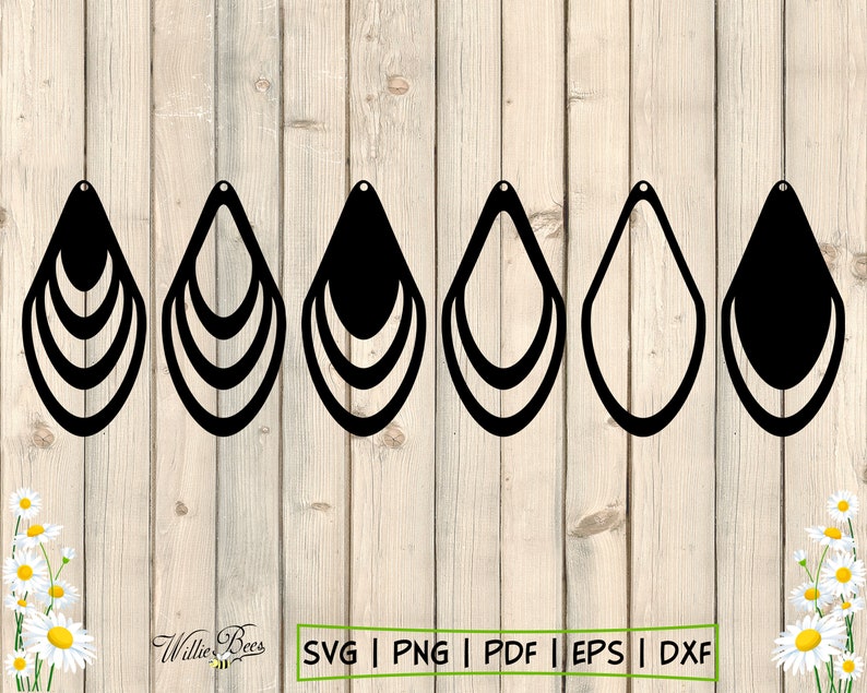 Tear Drop Earring Template SVG Earring Template Cut File Etsy Tear Drop Earring Template SVG Earring Template Cut File Etsy