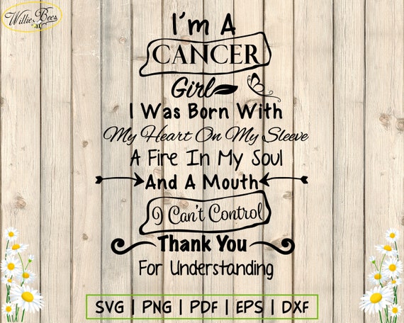 Download I M A Cancer Girl June Birthday Svg July Birthday Svg Etsy