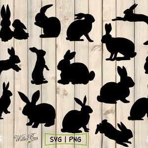 Lapin SVG Clipart, lapin Silhouette, lièvre SVG, Clipart lapin, lapin SVG, lapin coupe fichier, saut de lapin, téléchargement numérique