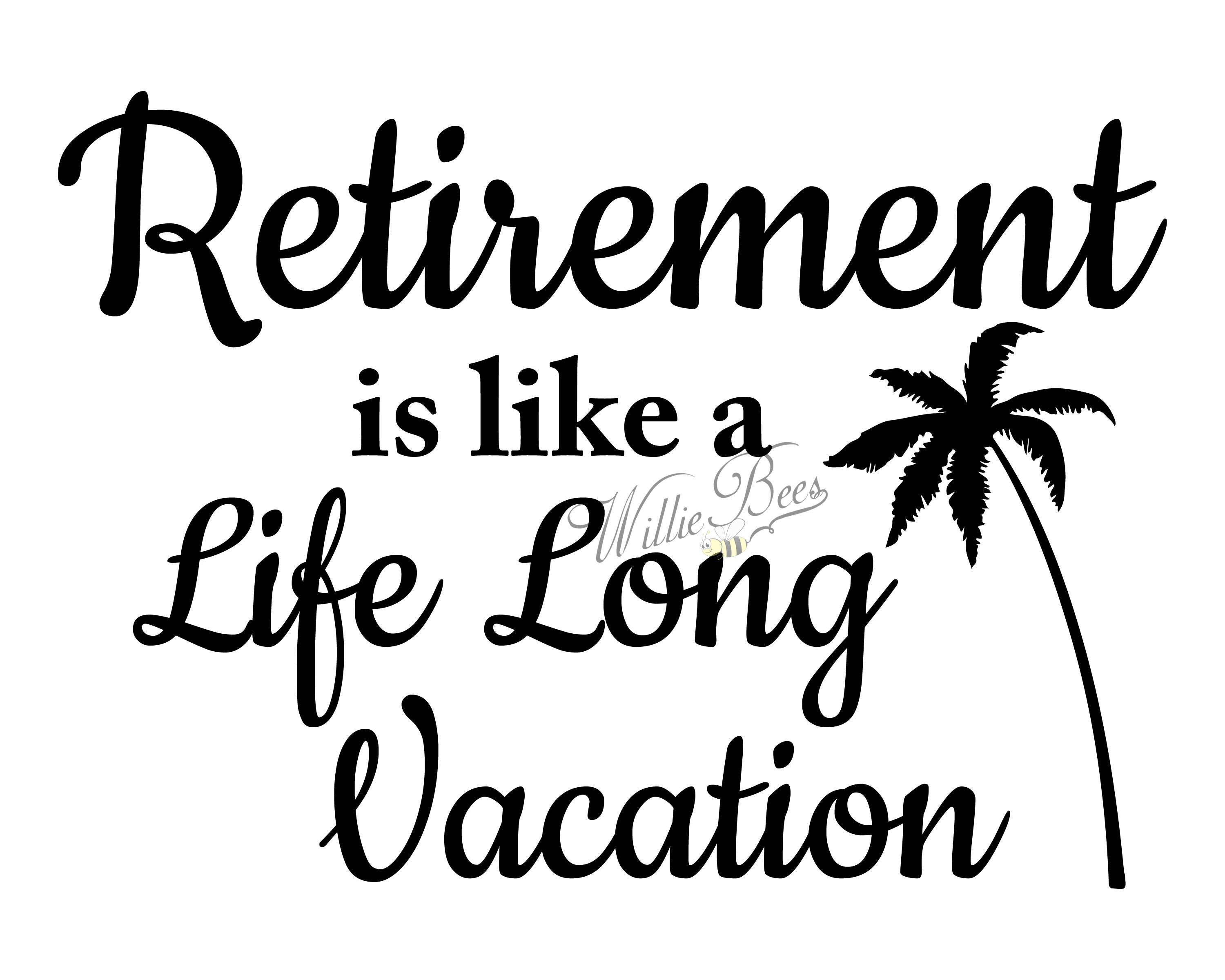 Download Retirement SVG Silhouette SVG Silhouette Words Retirement ...