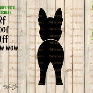 German Shepherd SVG, Dog Butt, Pet Dog Silhouette, Shepherd Butt, Dog Clipart, Glowforge Laser, Dog  Hook, Digital Download