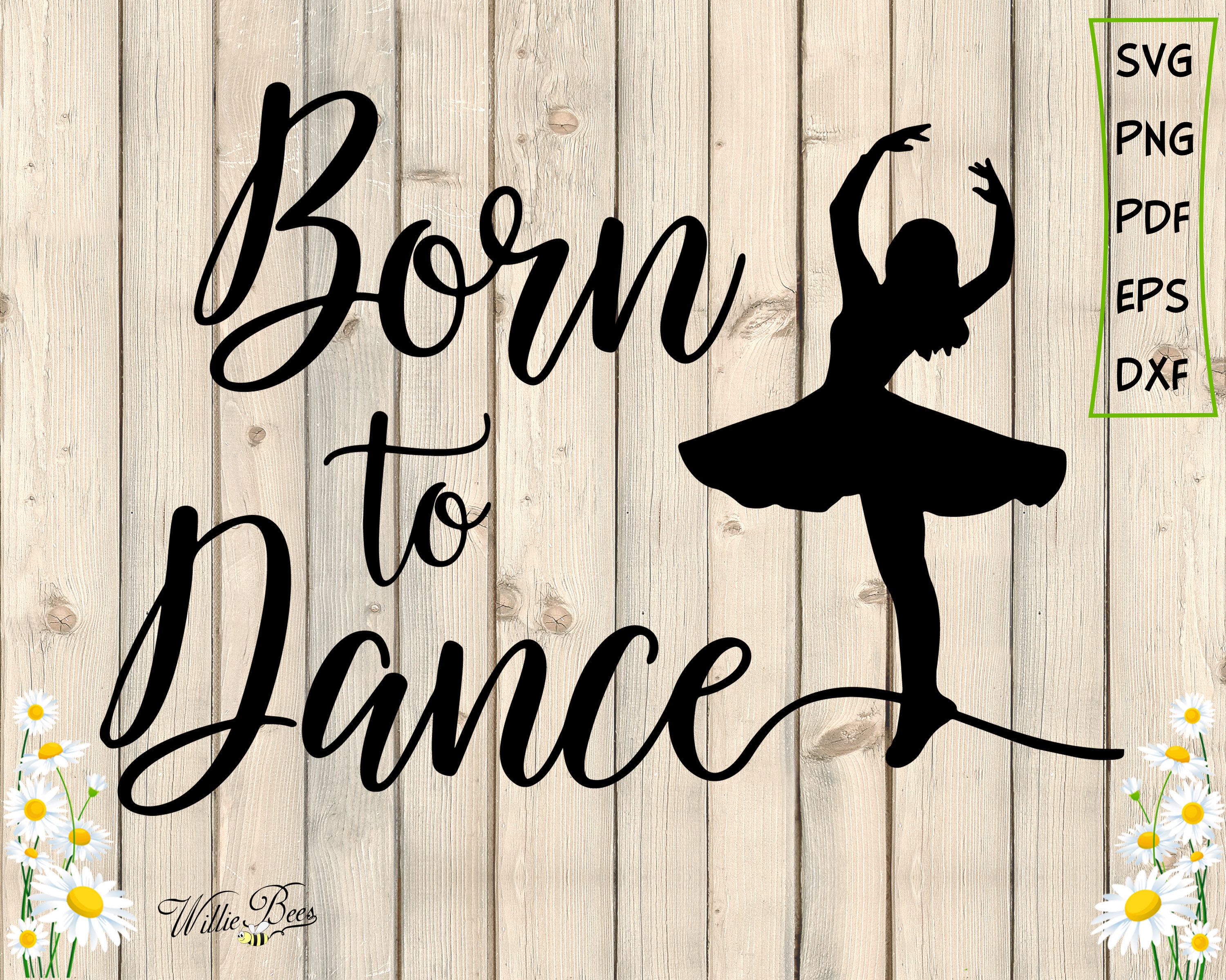 Born to Dance SVG Ballerina Dancer SVG Ballet SVG Dance Cut - Etsy UK
