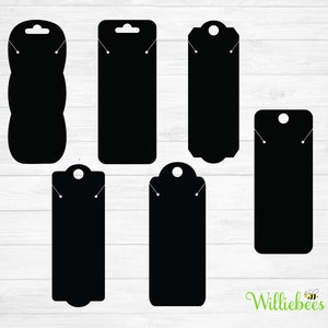 Modelo SVG para pendurar joias, suporte para exibição de colar, embalagem de joias, modelo para suporte de pulseira, cartão para exibição de joias, download digital