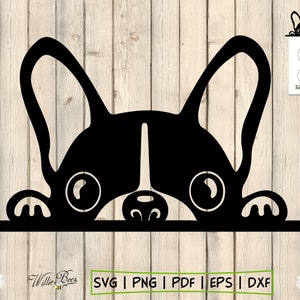 Peeking Dog SVG Silhouette Clipart, Canine Clipart Image, Light Switch Decal, Family Pet, Dog Clipart, Commercial Use, Digital Download