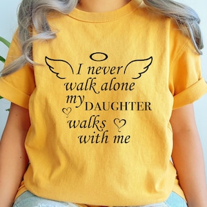 Loss Of Daughter, In Memory Of SVG, Never Walk Alone, Angel Wings, Grieving Quote, Never Forgotten, Sympathy Heaven, Digital Download