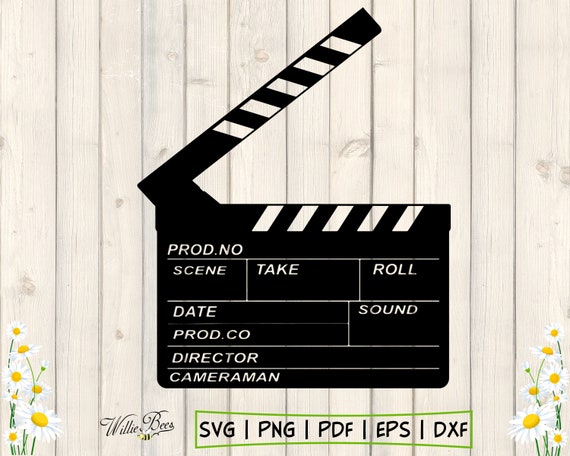 Movie Clapperboard Svg Film Clapper Board Svg Film Etsy