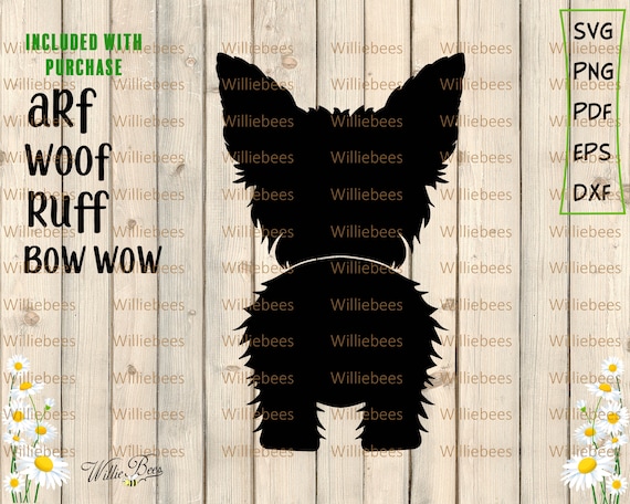 Download Yorkshire Terrier Dog Svg Dog Butt Yorkie Dog Breed Etsy