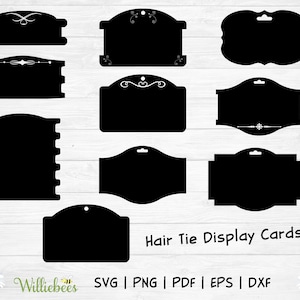 Haarschleifen-Display-Karte, Stirnband-Display-Karte, Haargummi-Karte, Scrunchie-Karte, Haarband-Display, Kartenvorlage, digitaler Download