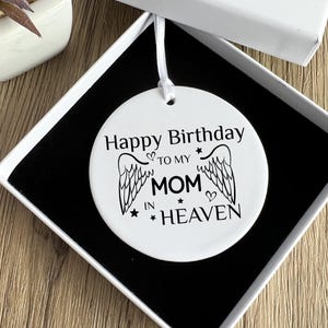 Joyeux anniversaire à ma mère céleste, en souvenir de vous, en mémoire de, citation du ciel, SVG commémoratif, dicton religieux, maman d'amour, téléchargement numérique