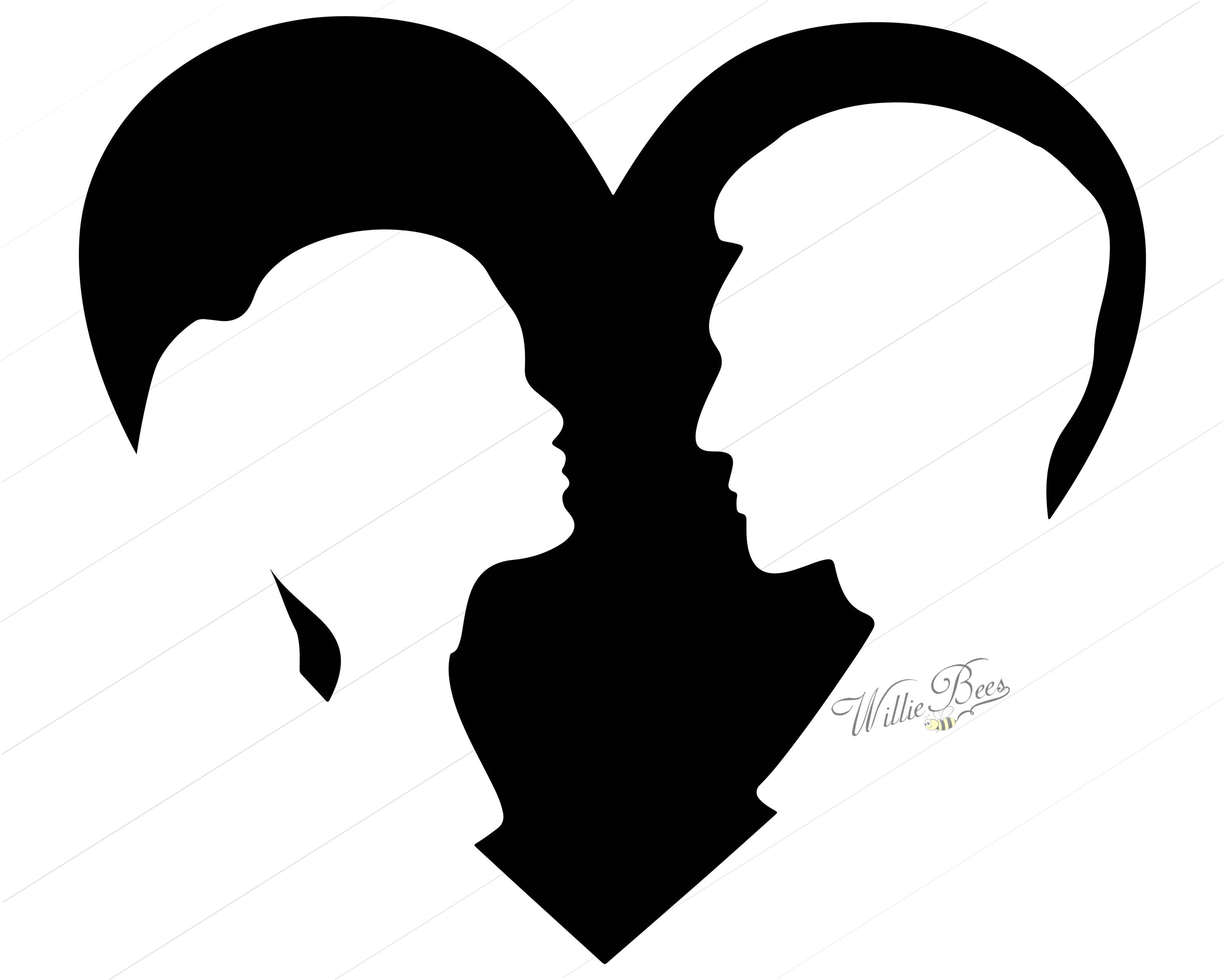 Free Free 213 Silhouette Love Heart Svg SVG PNG EPS DXF File