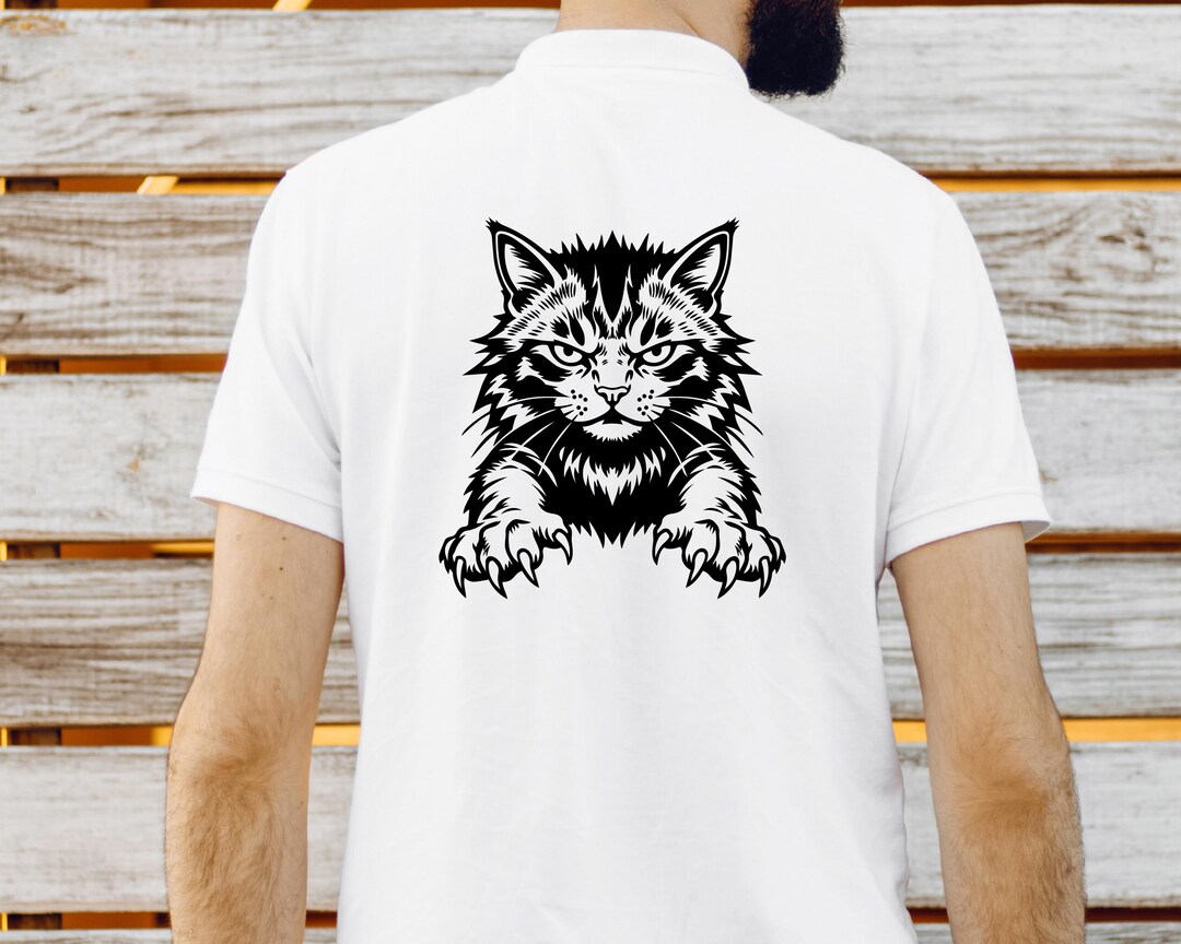 Angry Cat SVG, Grumpy Feline Clipart Image, Vector Art, Kitten Image ...