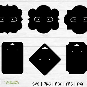 Earring Display Template, Jewelry Packaging, Earring Card Template, Holder Template, Jewelry Card, Display Card, Digital Download