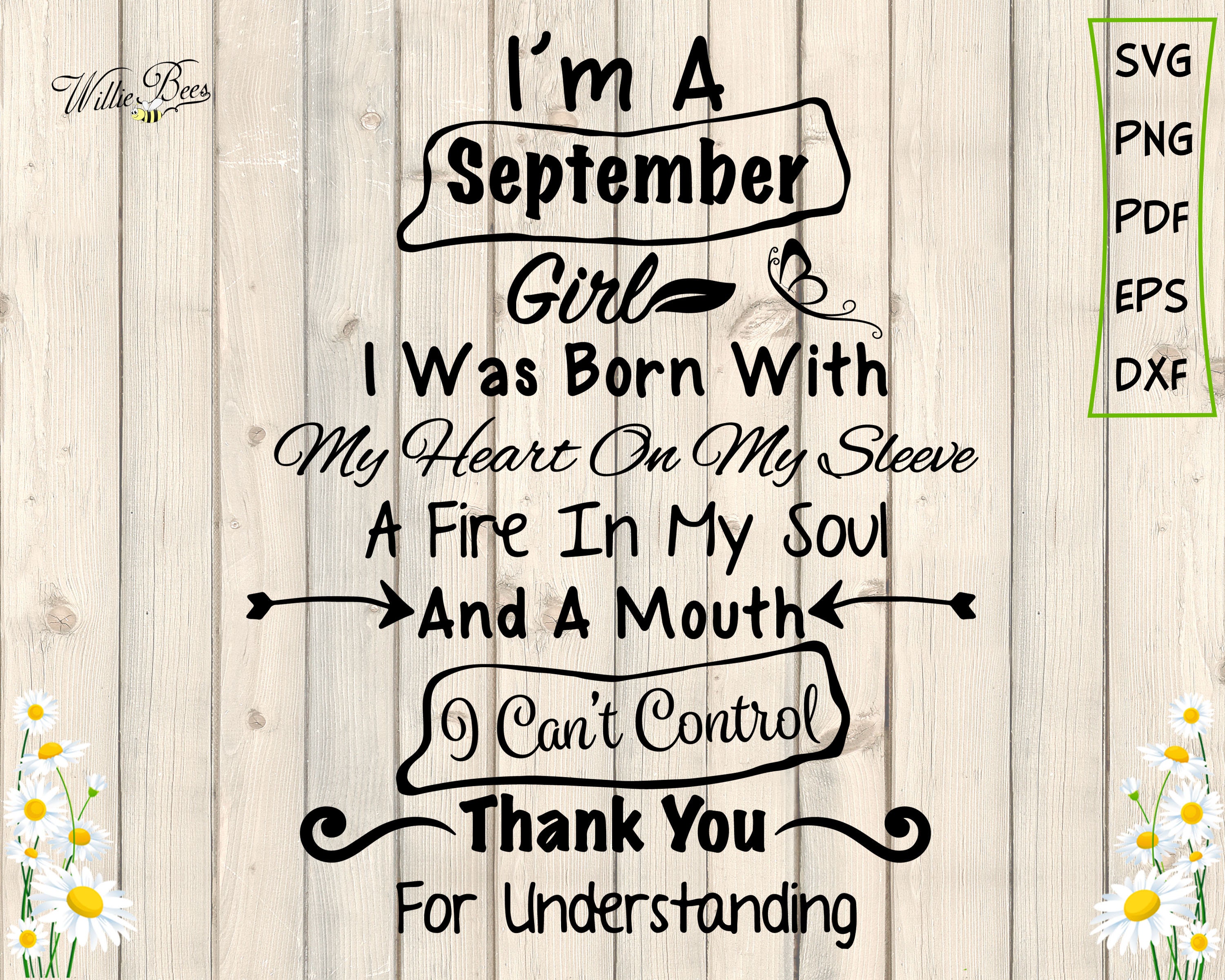 Download September Birthday Svg I M A September Girl Virgo Svg Etsy