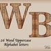 Brown Wood Uppercase Alphabet, Capital Clip Art Letters, A-Z, 26 ...