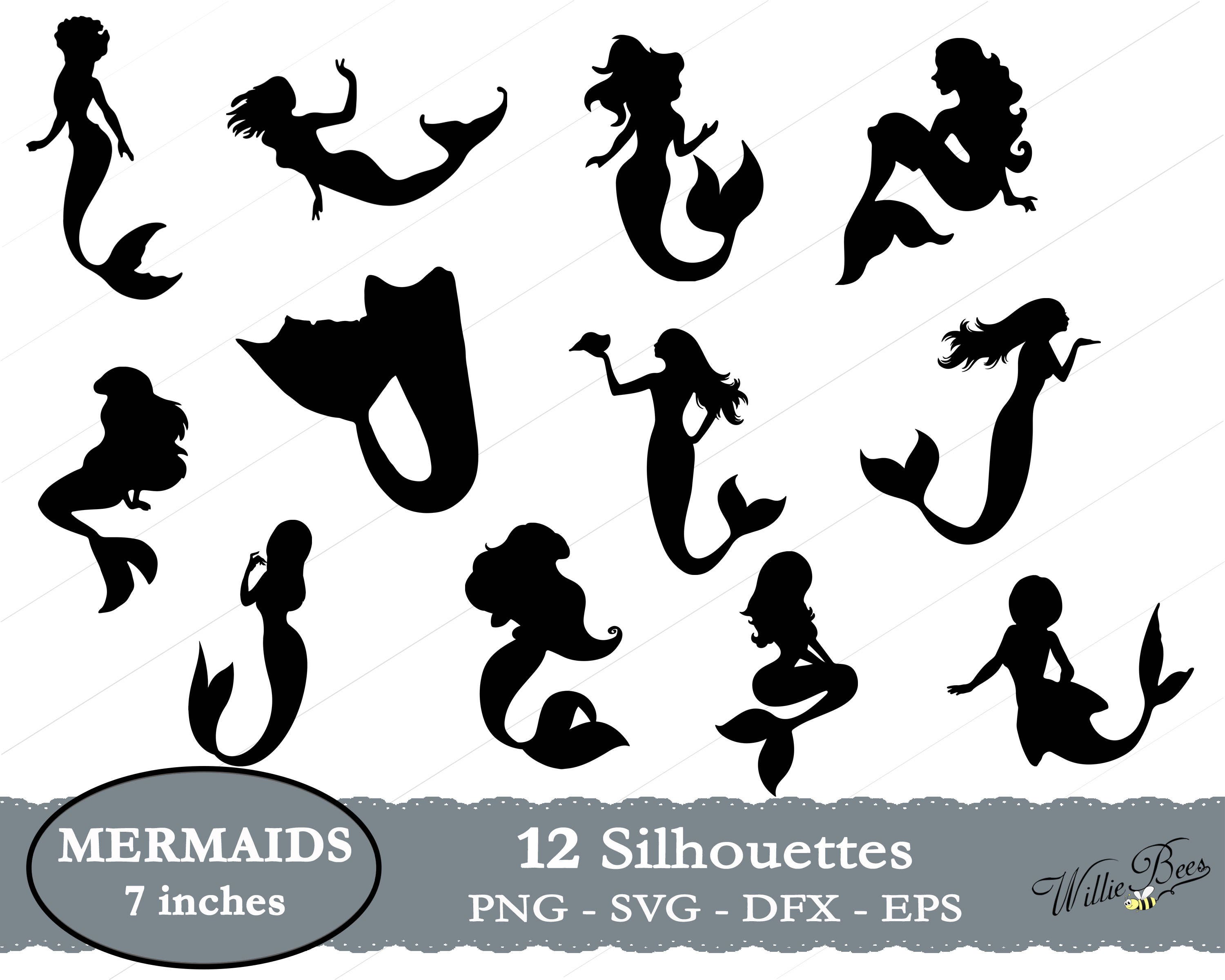 Free Free 193 Silhouette Free Mermaid Svg SVG PNG EPS DXF File