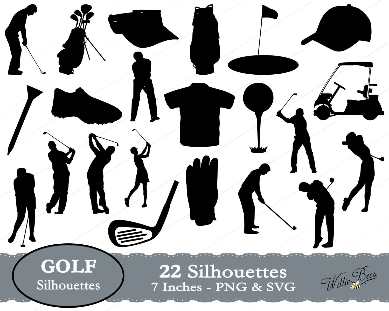 Download Golf SVG Golf Clip Art Golf Ball Golf Club Gone Golfing | Etsy